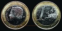 2016 AD., Spain, Felipe VI, Madrid mint, 1 Euro, KM 1327. 