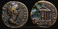 141 AD., Faustina I, Rome mint, Sestertius, RIC 1168.