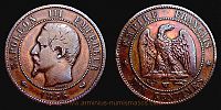 1856, France, Napoleon III, Lille mint, 10 Centimes, KM 771.7. 