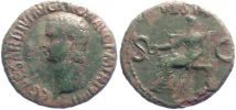  40-41 AD., Gaius (Caligula), Rome mint, Æ As, RIC 54.