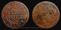 1872-1945 AD., Germany, Freiburg, Ganter brewery, beer token.