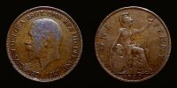 1930 AD., Great Britain, George V, Royal mint London, 1 Penny, KM 838.