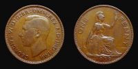 1939 AD., Great Britain, George VI, Royal mint London, 1 Penny, KM 845.