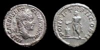 210 AD., Geta, Rome mint, Denarius, RIC 70b.