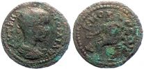 Akmoneia in Phrygia, 238-244 AD., Gordian III., Æ26, Zeus.