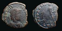378-383 AD., Gratian, Lugdunum mint, Ã† 2, RIC 28a3.