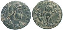 378-383 AD., Gratian, Arelate mint, Ã† Maiorina, RIC 20a.