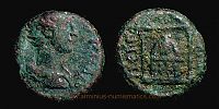 Perge in Pamphylia, 139-161 AD., Marcus Aurelius Caesar, Ã†14, RPC IV online 10817.
