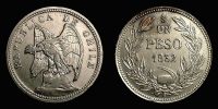 Chile, 1932 AD., Santiago mint, 1 Peso, KM 174.