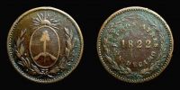 Argentina, 1822 AD., Buenos Aires province, Soho mint (Birmingham), 1 Decimo, KM 1.