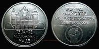 1982 AD., Germany, German Democratic Republic, 75th anniversary of Volkspark Halle commemorative medal. 