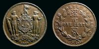 British North Borneo, 1887 AD., Heaton mint, Birmingham, 1 Cent, KM 2.