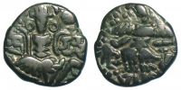 India, Kashmir,  979 - 1003 AD., Queen Didda Rani, Stater, Mitchiner NIS 177 - 178v.