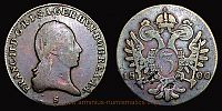 1800 AD., Hapsburg monarchy, Francis I (II), Smolnik / SchmÃ¶llnitz mint (Hungary), 3 Kreuzer, KM 2115.3. 