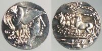 Modern silver Medal imitating Side tetradrachms and Syracuse dekadrachms.