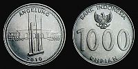 Indonesia, 2010 AD., Republic, 1000 Rupiah, KM 70.