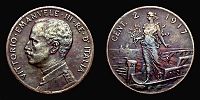 1917 AD., Italy, Vittorio Emanuele III, Rome mint, 2 Centesimi, KM 41.