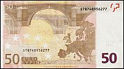 European Union, European Central Bank, Pick 17s. 50 Euro, 2011 AD., Printer: Banca d'Italia, Italy, J102G4-S78748956277 Reverse 