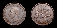 Canada, 1940 AD., George VI, 1 Cent, KM 32.