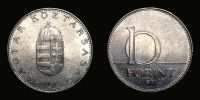 1993 AD., Hungary, Budapest mint, 10 Forint, KM 695.