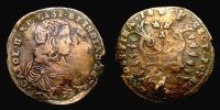 1671 AD., Spanish Netherlands, Brabant, Brussels mint, Carlos II of Spain, Counter, Dugniolle 4291.