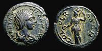 Olbasa in Pisidia, 218-222 AD., Julia Soaemias, Ã†20, SNG France 1638.