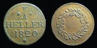 1820 AD., Hesse, 1 Heller Token, KM Tn 10.