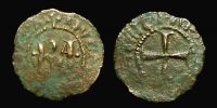 1266-1282 AD., Italy, Kingdom of Sicily, Charles I of Anjou, Messina mint, Denaro, Spahr 37.