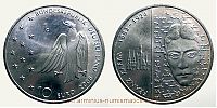 2008 AD., Germany, Federal Republic, 125th anniversary Birth of Franz Kafka commemorative, Karlsruhe mint, 10 Euro, KM 271.