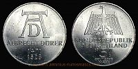 1971 AD., Germany, Federal Republic, 500th birthday of Albrecht DÃ¼rer commemorative, Munich mint, 5 Mark, KM 129. 