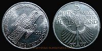 1952 AD., Germany, Federal Republic, centenary of the Germanisches Nationalmuseum in Nuremberg commemorative, Munich mint, 5 Mark, KM 113. 