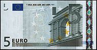 European Union, European Central Bank, Pick 8u.1. 5 Euro, 2009 AD. Printer: Banque de France, France, L028J1-U10741011098 Obverse 