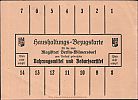 1918-1920 AD., Germany, 2nd Empire - Weimar Republic, Berlin-Wilmersdorf, ration card for food and necessities, Reverse 