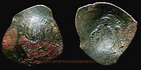 1204-1261 AD., Latin Empire of Constantinople, Constantinopolis mint, Ã† Trachy, Sear BC 2048. 