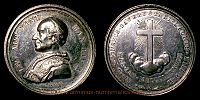 1888 AD., Italy, Papal State, Leo XIII, Rome mint, Medal, engraver: Francesco Bianchi, 50 years anniversary of priesthood of Pope Leo XIII, Modesti 153.
