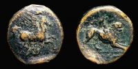 Leukas in Acarnania,     350-300 BC., Ã† 18, BMC 34-37.