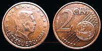 2005 AD., Luxembourg, Grand Duke Henri, Vanda mint, (Finland), 1 Euro Cent, KM 76. 