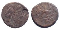Mopsos in Cilicia, 150-50 BC., Ã† 22, SNG Levante 1312/13, countermarked.