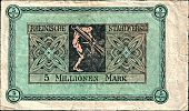 1923 AD., Germany, Weimar Republic, Duisburg-Meiderich, Rheinische Stahlwerke A.G., Notgeld, currency issue, 5.000.000 Mark, Tieste 15.095. Reihe B 253307 Reverse 