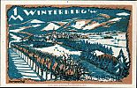 1921 AD., Germany, Weimar Republic, Winterberg (town), Notgeld, collector series issue, 1 Mark, Grabowski/Mehl 1435.2. 96980 Reverse