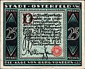 1921 AD., Germany, Weimar Republic, Osterfeld (town), Notgeld, collector series issue, 25 Pfennig, Grabowski/Mehl 1033.2-2/10. Obverse 