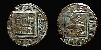 1252-1284 AD., Castilla y LeÃ³n, Alfonso X, Leon mint, Obolo, CayÃ³n 1121. 