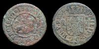 1744 AD., Spain, Felipe V, Segovia mint, Ã† 2 Maravedis, CayÃ³n 7538.