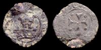 1513-1516 AD., Spain, Fernando II of Navarra, Pamplona mint, Dinero, CayÃ³n 2104.