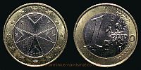 Malta, 2008 AD., Republic, Paris mint (France), 1 Euro, KM 131.