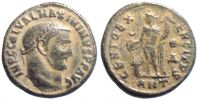 310-311 AD., Maximinus II. (Daia), Antiochia mint, Ã† Follis, RIC 147a.