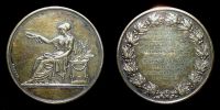 1873, France, city of Rouen, silver medal for Alphonse BrÃ©ant, Paris mint, by Brenet.