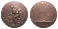 United States, 1919 AD., commemorative World War I bronze medal.