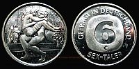 1980-1999 AD., Germany, Federal Republic, unknown mint, Sex-Taler Token.