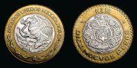 Mexico, 1994 AD., Mexico City mint, 10 Pesos, KM 553.